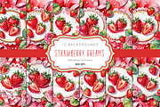 Strawberry Dreams, a Background Graphic by Curve Design (Thumbnail 1 of 7)