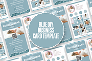 Business Card Template - Blue, a Business Card Template by SunshineStudioBoutique (Thumbnail 2 of 9)