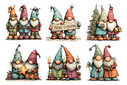 Christmas Whimsical Gnome Friend, a Seasonal Illustration by Creative Art (Thumbnail 6 of 7)
