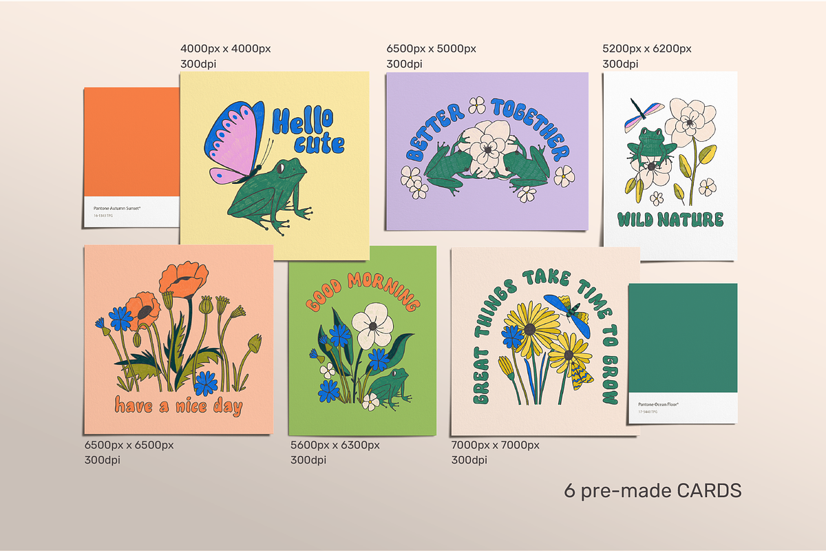 Flowers and frogs, an Object Illustration by K.SweeTheArt (Photo 4 of 10)