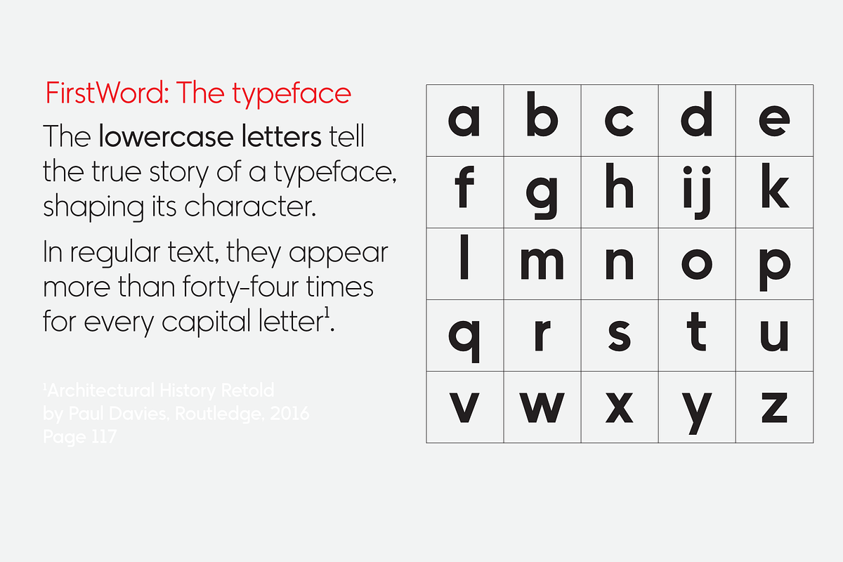 FirstWord typeface family, a Sans Serif Font by Andy Peat (Photo 4 of 4)