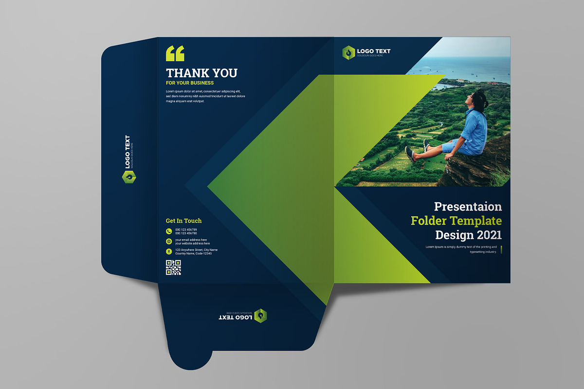 Presentation Folder Template Design, a Poster Template by zahidhossainalif (Photo 4 of 6)