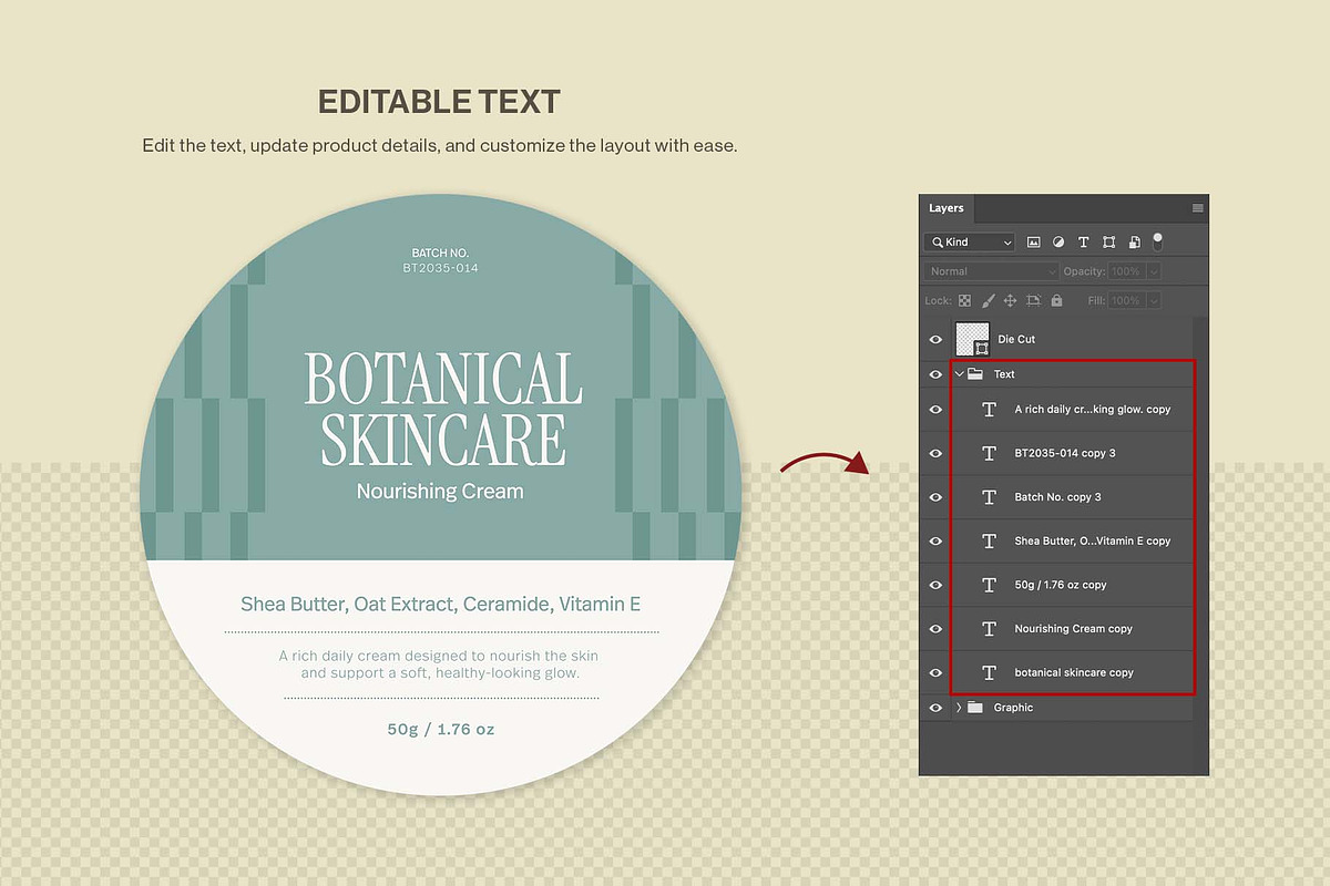 Product Label Template Set, a Stationery Template by BrandPacks (Photo 10 of 14)