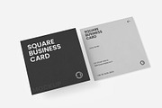 Corporate Square Business Card Mock, an Advertising Mockup by graphypix (Thumbnail 3 of 4)