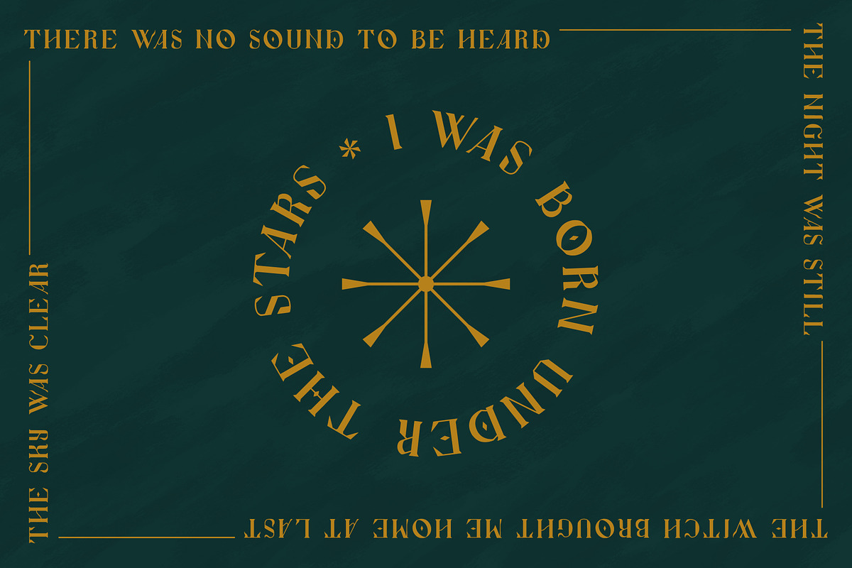 Astrolune Display - Fonts + extras, a Serif Font by Carole Chevalier (Photo 3 of 11)