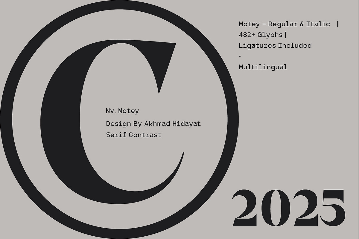 Motey – Modern Elegant Serif Display, a Font by Nollev (Photo 7 of 9)