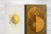 52 White Gilded Celestial Book Cover, a Brochure Template by LA Design (Thumbnail 10 of 10)