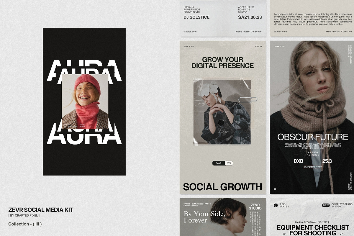 ZEVR | Instagram Template (III), a Social Media Template by Crafted Pixel (Photo 3 of 10)