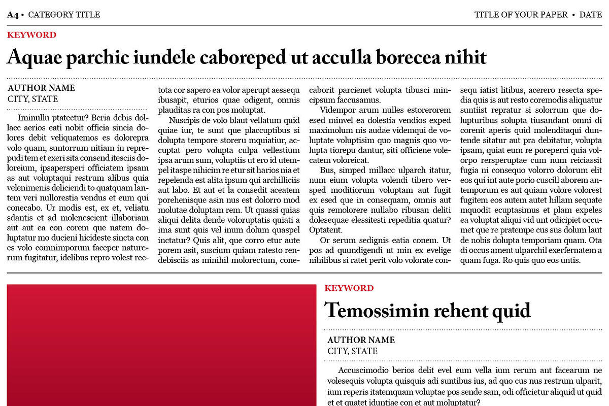 Old Style Newspaper Template, a Magazine Template by Newspaper Templates (Photo 5 of 11)