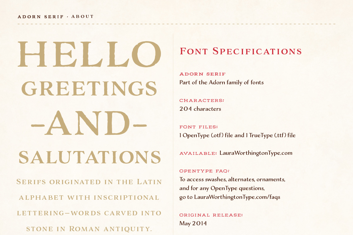 Adorn Collection, a Sans Serif Font by Laura Worthington (Photo 38 of 62)