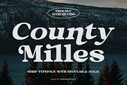 County Miles - Serif Font, a Serif Font by Shakira Studio (Thumbnail 1 of 10)