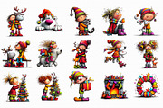 Whimsical Christmas Clipart, an Illustration by Libby Wishes (Thumbnail 3 of 7)