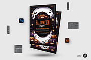 Halloween Party Flyer Template, a Flyer Template by Aam360 (Thumbnail 2 of 3)