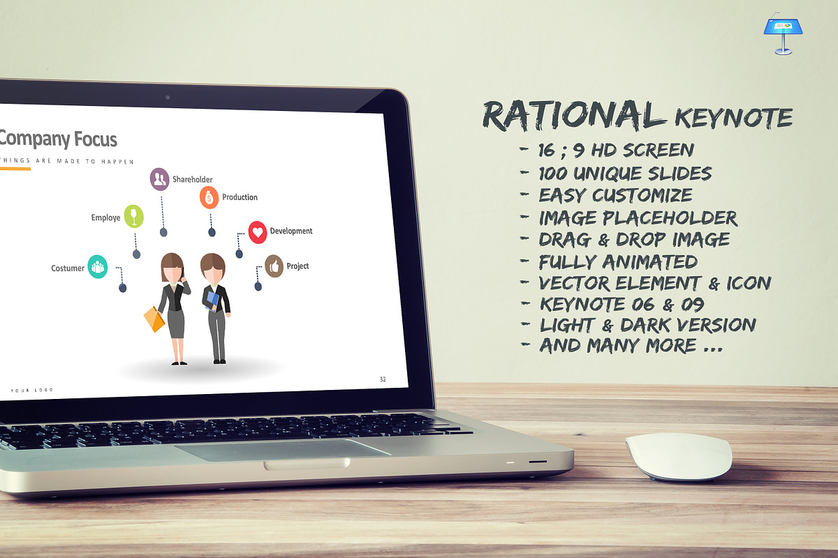 Rational Keynote Template, a Presentation Template by DesignCorner (Photo 1 of 5)