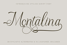Montalina - Modern Script font