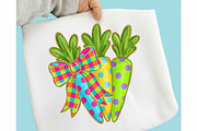 Glitter Coquette Easter Carrots Png, an Illustration by designcity5 (Thumbnail 2 of 9)