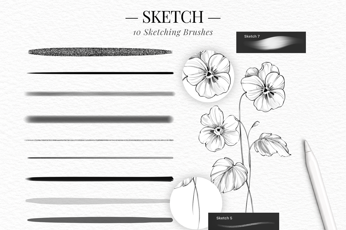 130 Tattoo Procreate Brushes, a Brush Add-On by LaurenceVArtiste (Photo 2 of 10)