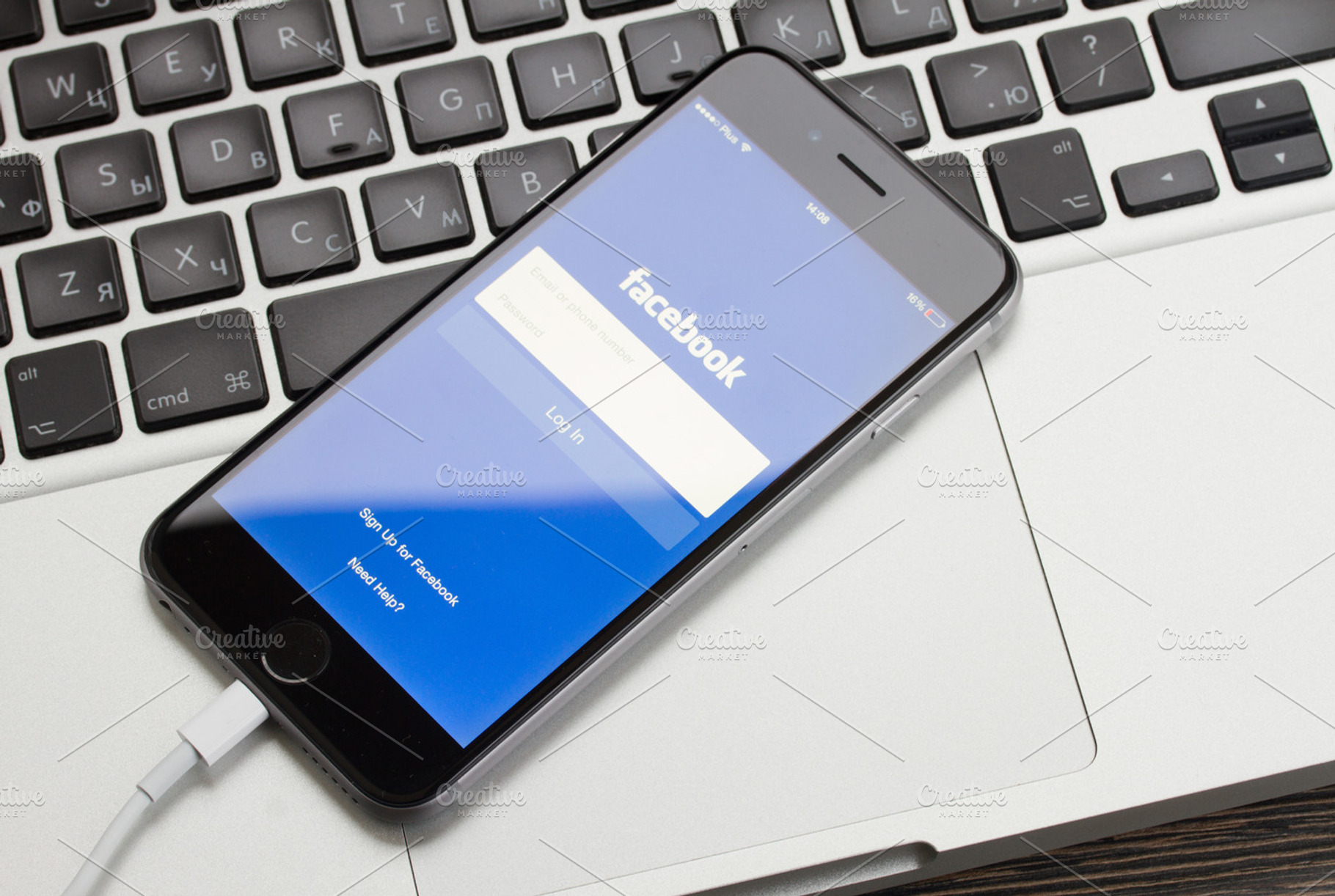 facebook page on apple iphone 6, a Technology Photo by Neirfy