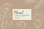 Botanical floral line art set, an Object Illustration by Tatyana_Zenartist (Thumbnail 1 of 11)