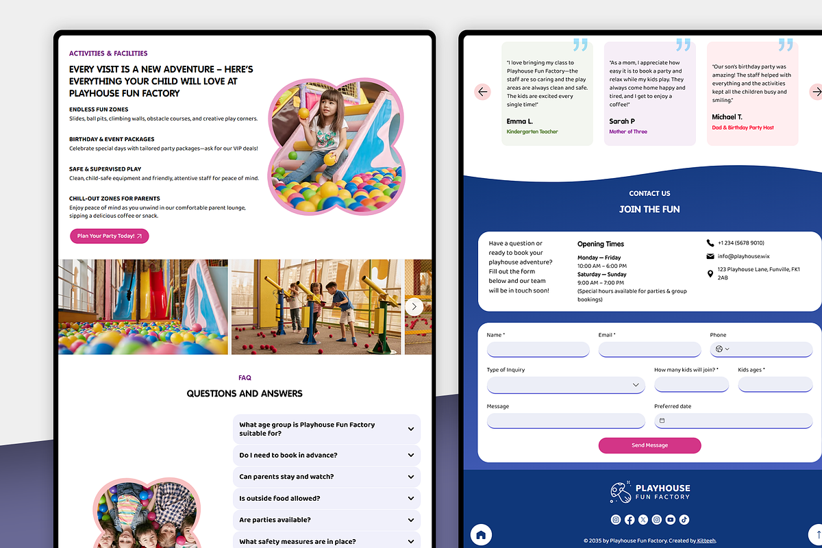 Kids Playhouse Wix Studio Website, a Wix Template by Kitteeh (Photo 13 of 14)