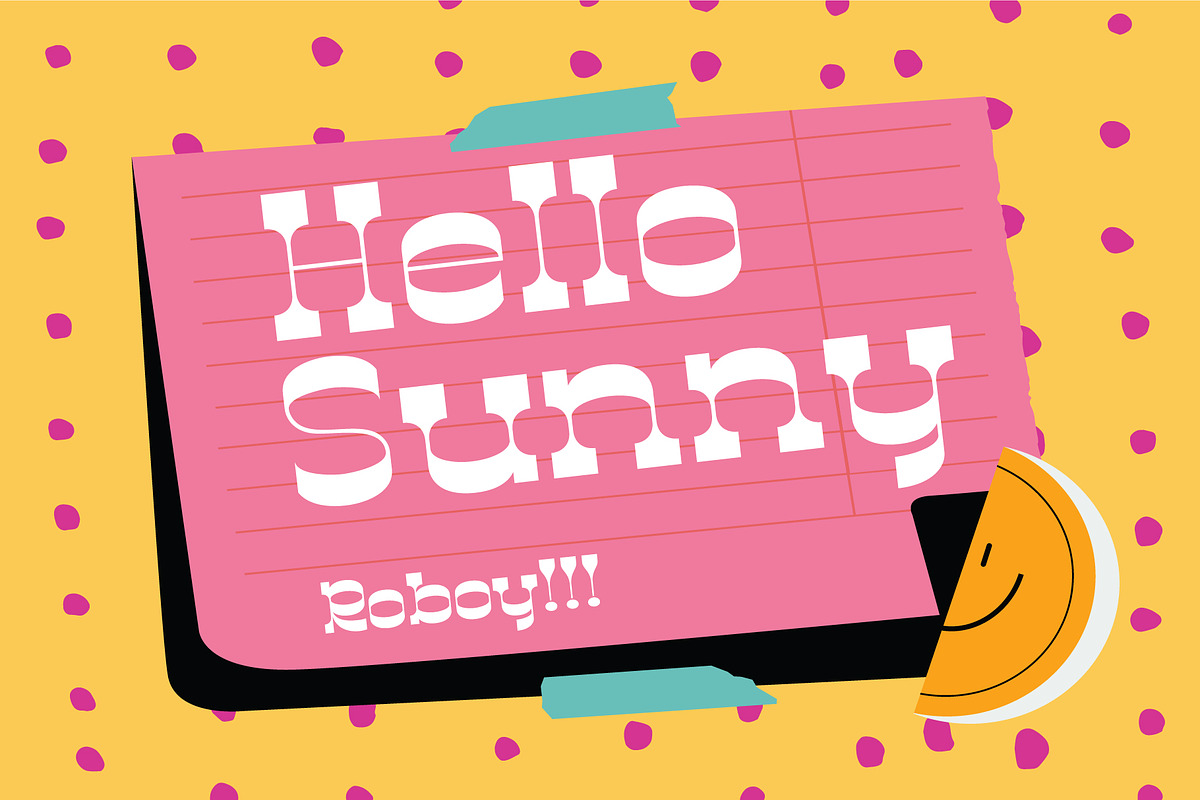 Reboy-Display Typeface