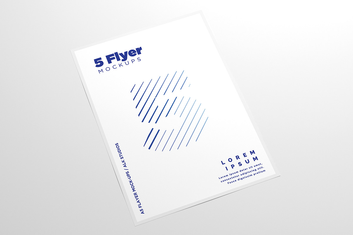 A5 Flyer Mock-Ups, a Print Template by AlkStudio (Photo 5 of 13)