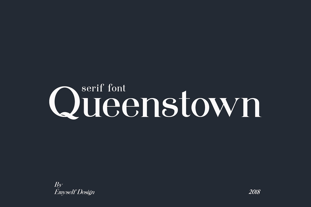 Queenstown serif font