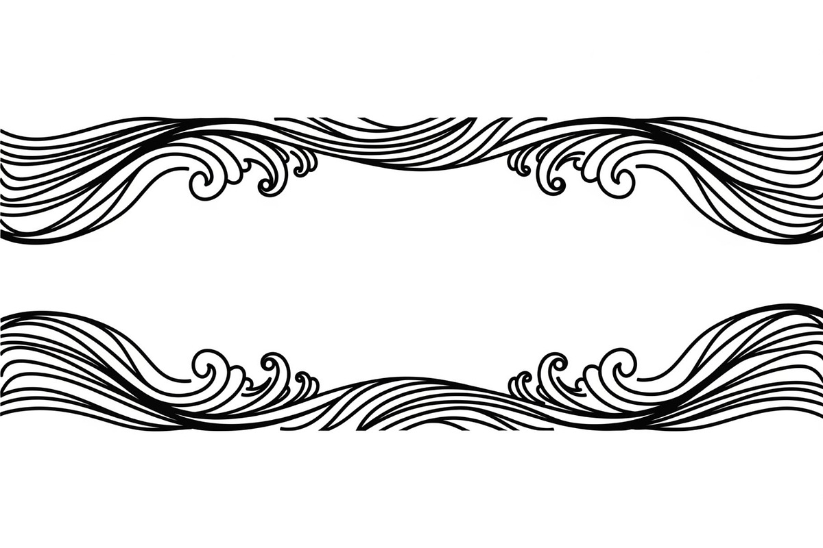 Vintage Wave Ornament Frame Bundle, an Illustration by Designer_Momina (Photo 18 of 51)