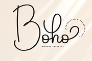 Boho | Script Font, a Handwritten Font by Scratchones (Thumbnail 1 of 9)