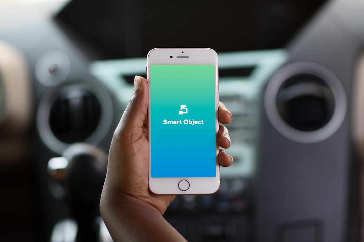 iPhone 7 Screen Mockup - Car, an iPhone Mockup by Prixel Creative