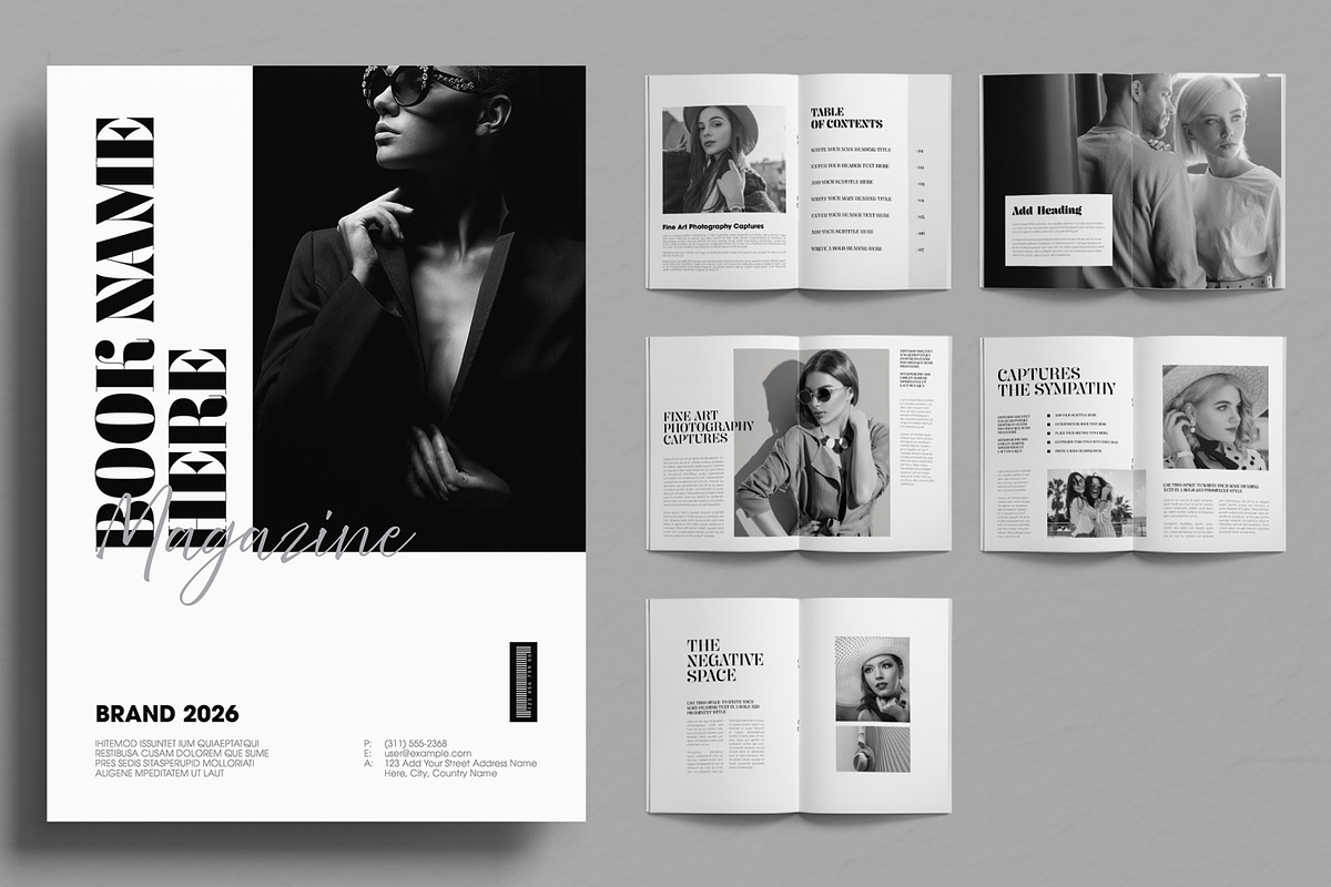 Professional Book Magazine Layout
