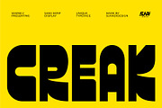 Creak - Sans Serif Display Typeface, a Sans Serif Font by suhadidesign (Thumbnail 1 of 11)