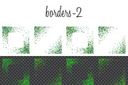 Green clover frames and borders, a Pattern Graphic by ekmelica (Thumbnail 11 of 11)