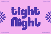 SLTF Tight Flight - Bold Funky Font, a Sans Serif Font by SilverStag Type Foundry (Thumbnail 15 of 19)