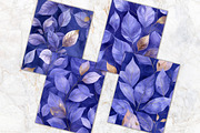 Royal Amethyst Leaves Scrapbook Set, a Background Graphic by V Design Creator (Thumbnail 9 of 12)