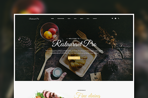 Restaurant Pro, a WordPress Template by Seo Themes