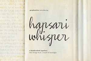 Handwritten Script Hapsari Whisper