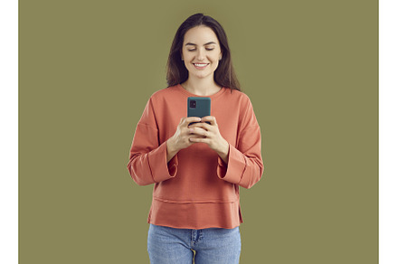 Smiling brunette young woman taking, a Person Photo by StudioRomantic