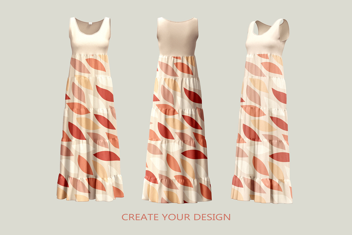 Woman Dress Mockup, an Advertising Mockup by PudraART (Photo 6 of 7)