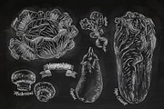 Vegetables chalk, an Illustration by Anna (Thumbnail 3 of 5)
