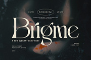 Brigme Elegant Serif Font Typeface, a Serif Font by Perfectype (Thumbnail 1 of 6)