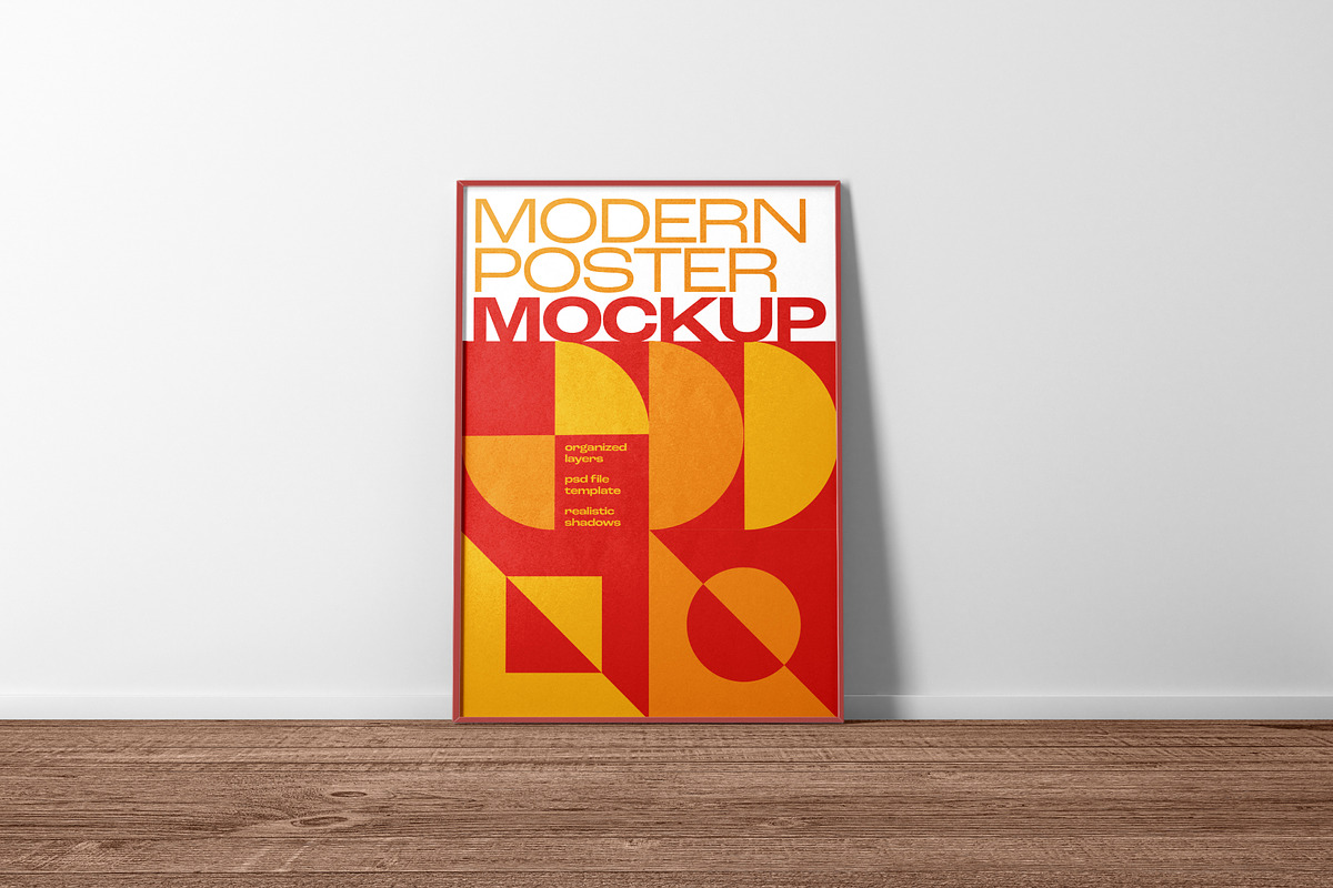 Modern Poster Mockup Set, a Print Template by Deeplab (Photo 15 of 25)