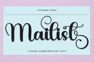 Mailist - Handwriting Font