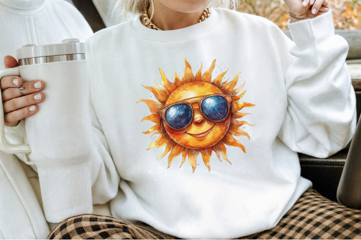 Funky Summer Clipart, an Illustration by Sublimation Artist (Photo 4 of 6)