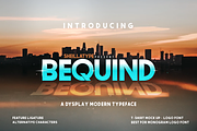 BEQUIND display font Bold and style, a Sans Serif Font by SHEILLA (Thumbnail 6 of 18)