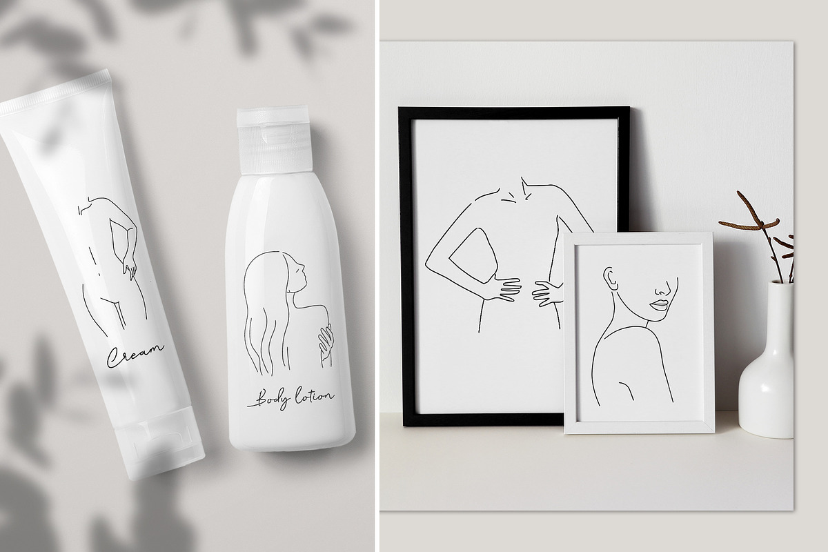 Woman Line Art Collection, a Person Illustration by mejorana (Photo 4 of 10)