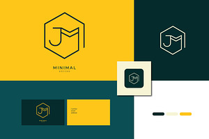 Monogram icon logo JM, a Branding & Logo Template by idesign_4u