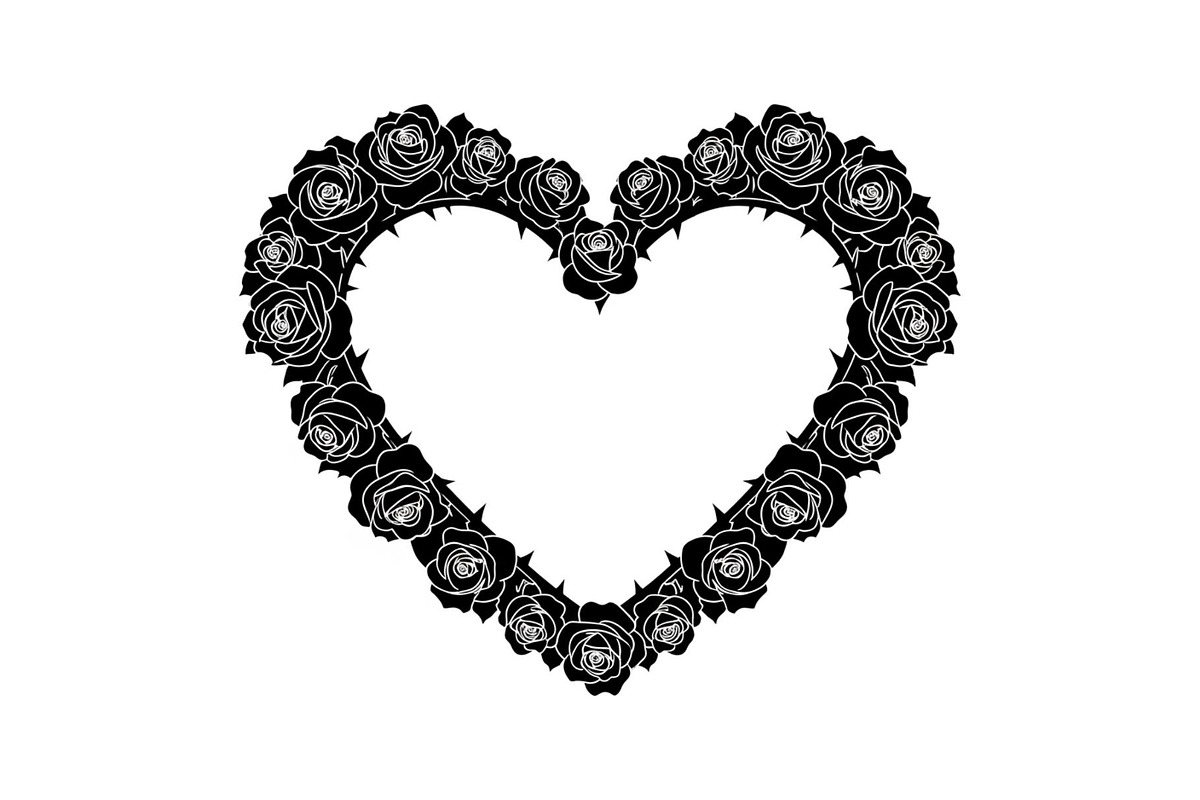 Floral Heart Wreath SVG Bundle, an Illustration by Gaye Art (Photo 17 of 31)