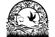 Elegant Nature & Wildlife SVG Set, an Object Graphic by jahid234 (Thumbnail 9 of 10)