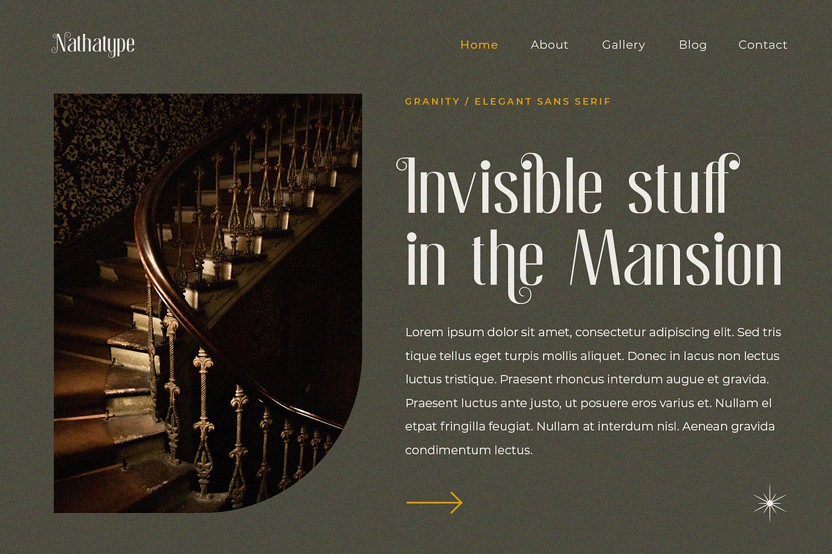 Granity, a Sans Serif Font by Nathatype (Photo 5 of 10)